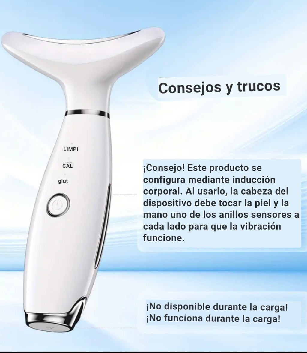 Título sugerido:
Masajeador EMS 7 Colores para Cuello y Rostro – Terapia LED Fotónic
