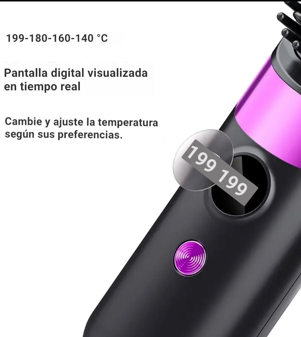 Cepillo alisador de cabello eléctrico mini portátil S01