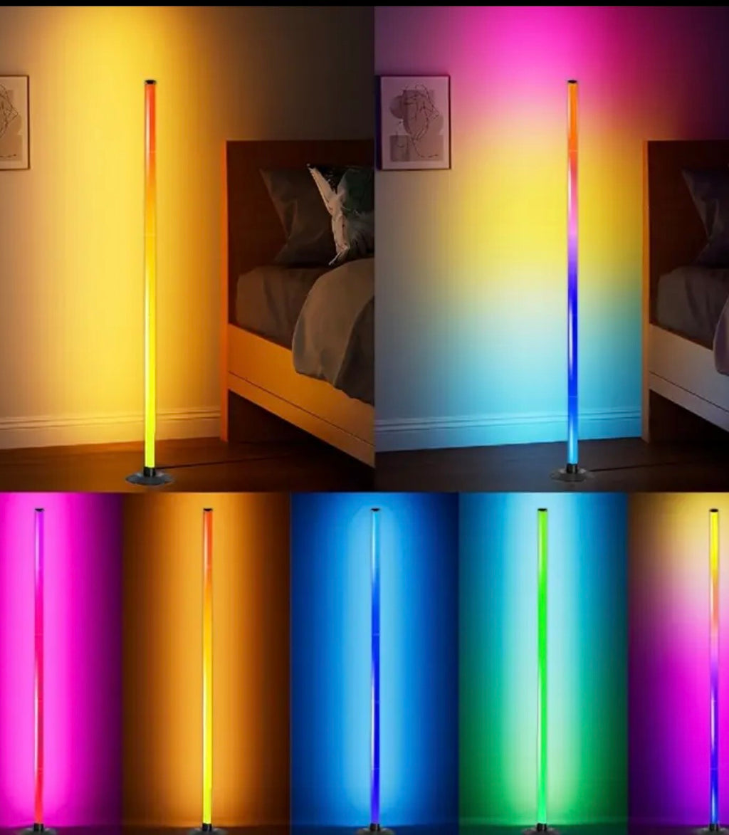 Smart LED Floor Lamp – RGB, Remote & App Control, Music Sync, Corner Lighting, Timer