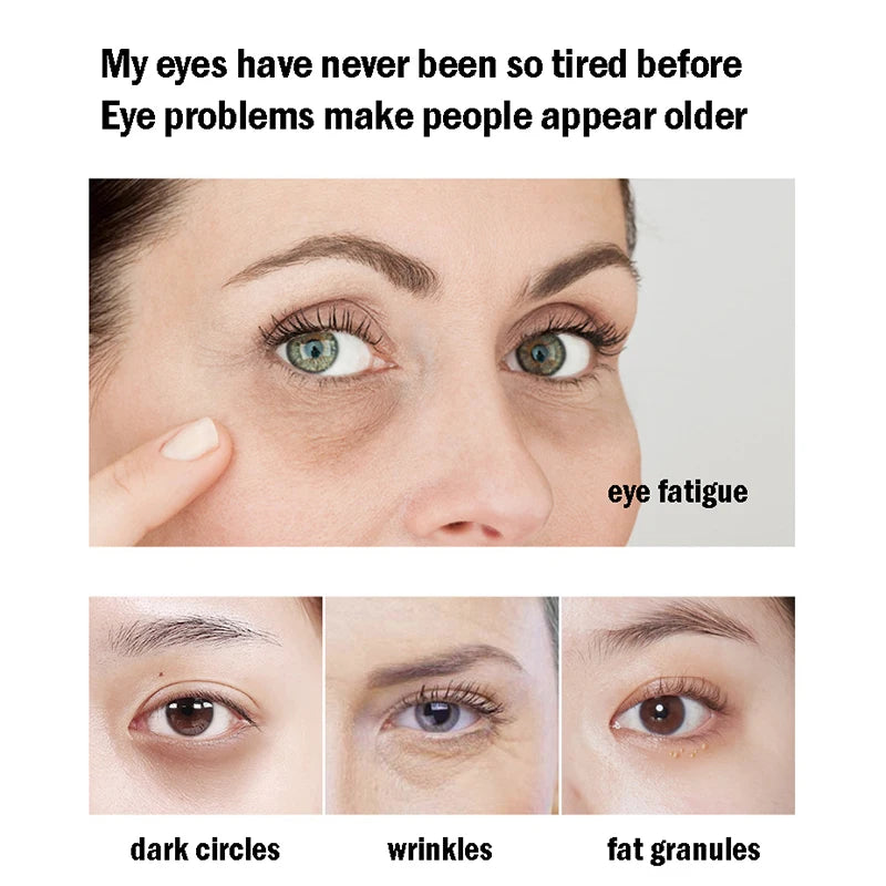 Mascarilla de Ojos de Colágeno con Algas y Oro – 60 unidades, Anti-Ojeras, Eliminación de Bolsas