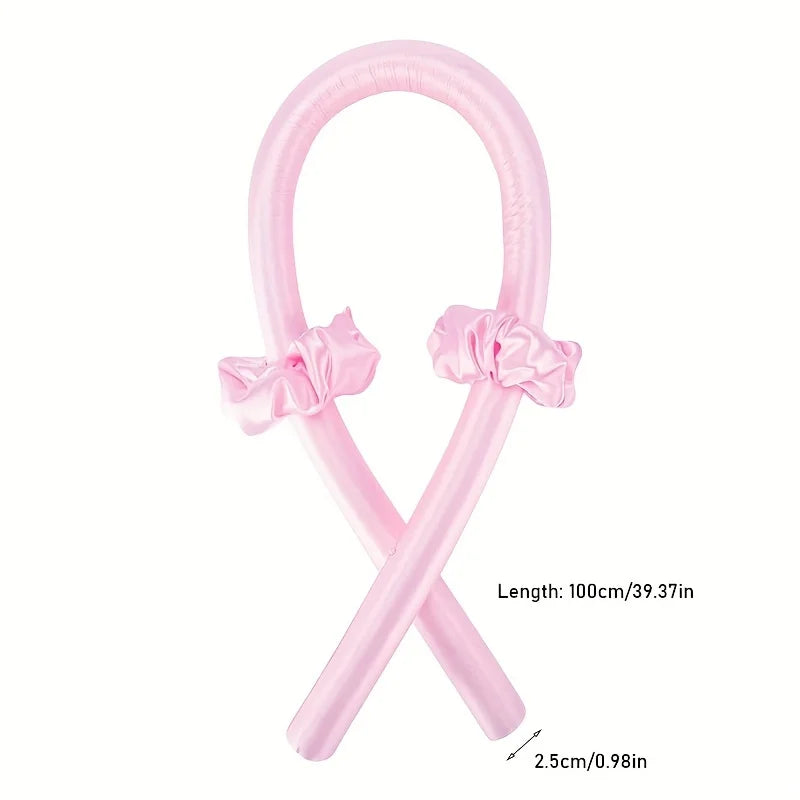 Diadema rizada sin calor para cabello largo, rulos para mujeres